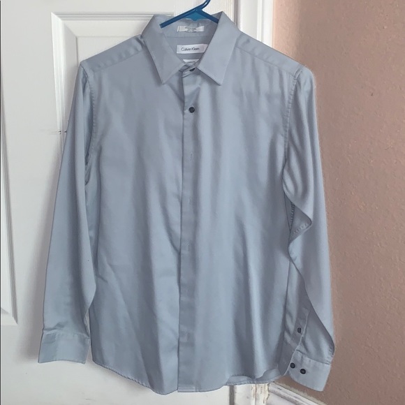Calvin Klein men’s light grey button up - Picture 1 of 5